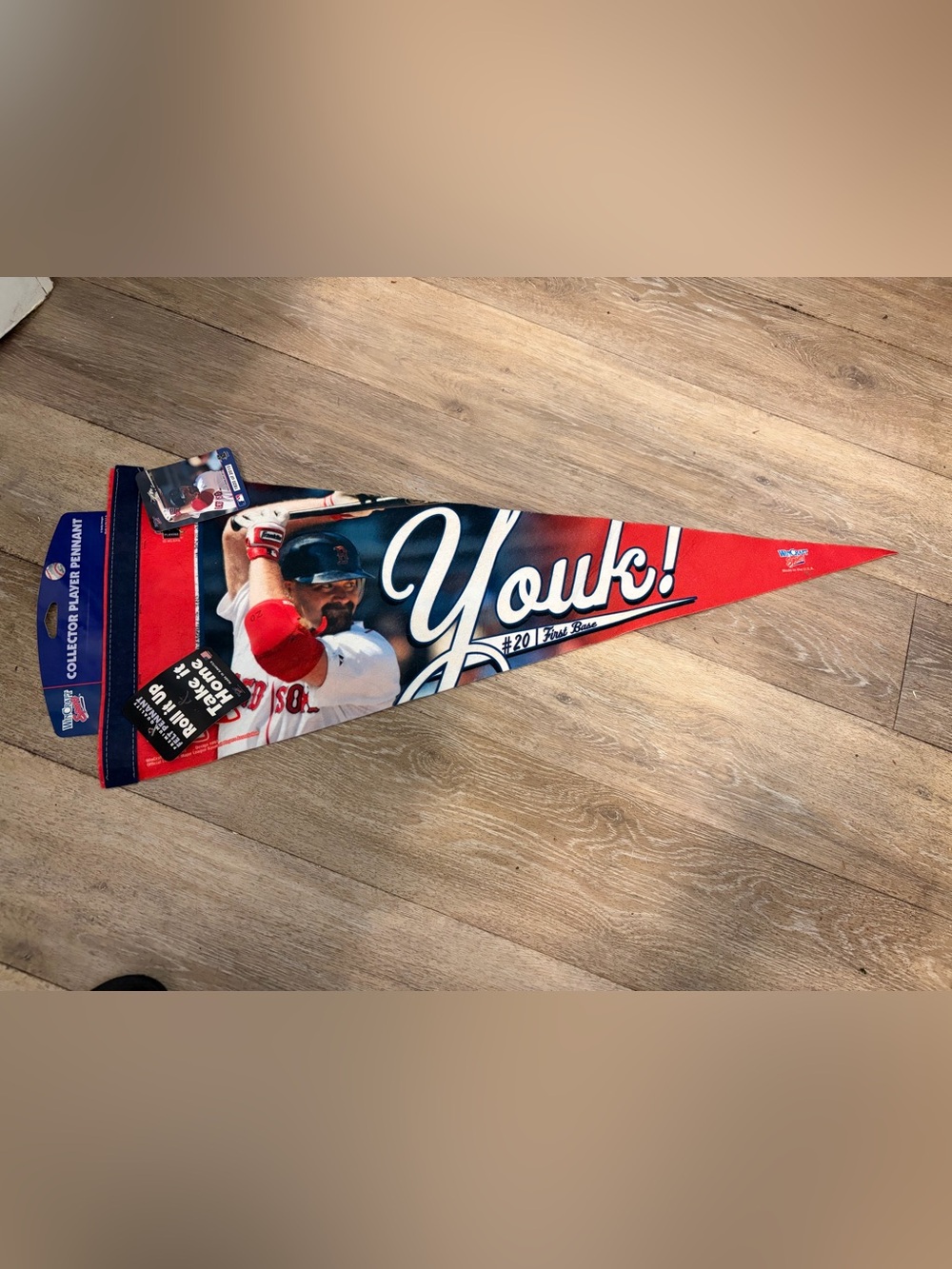 Kevin Youkilis Signature Premium Collectors Pennant NWT
